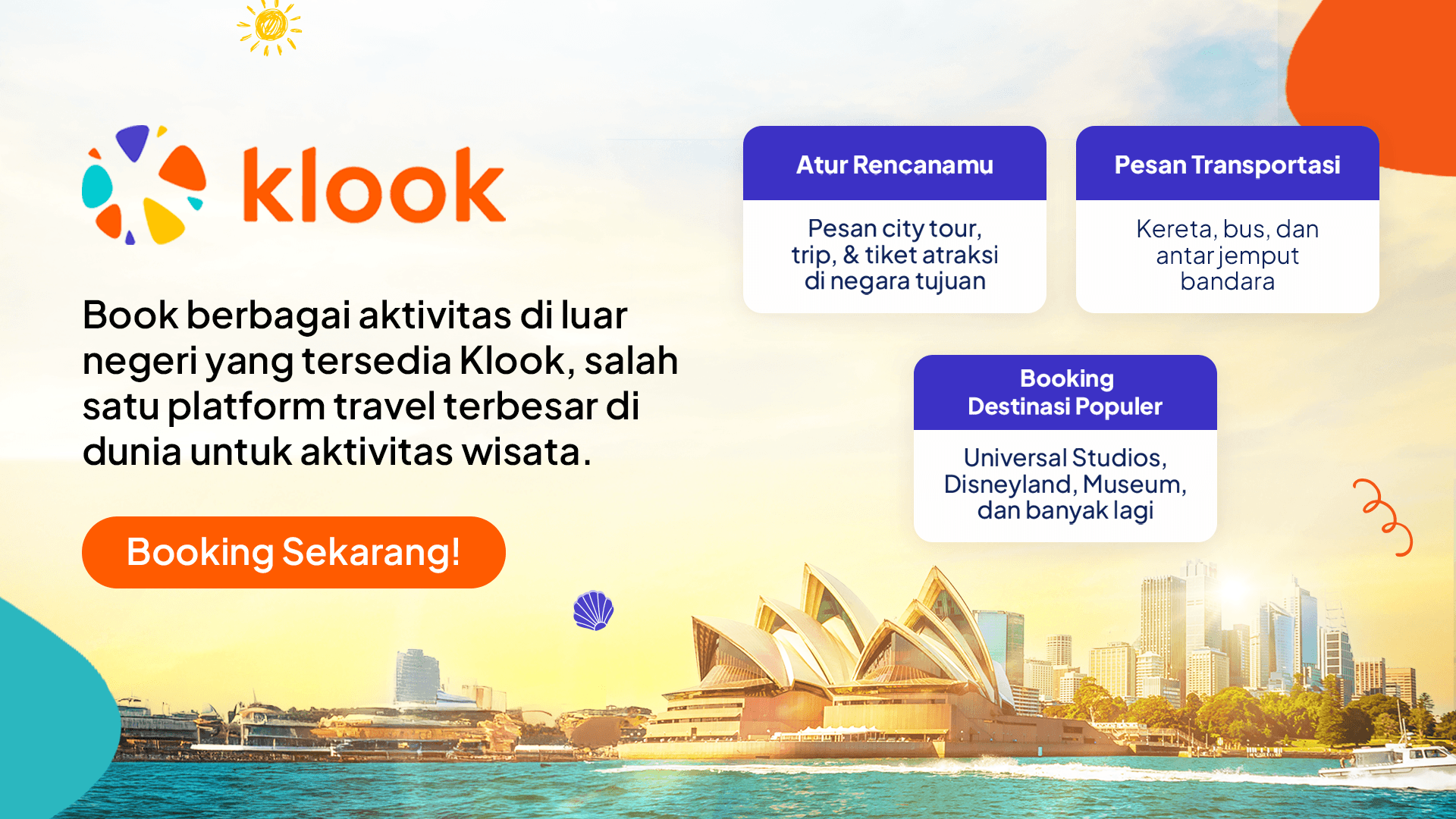 Klook - Aktivitas, Destinasi dan Transportasi
